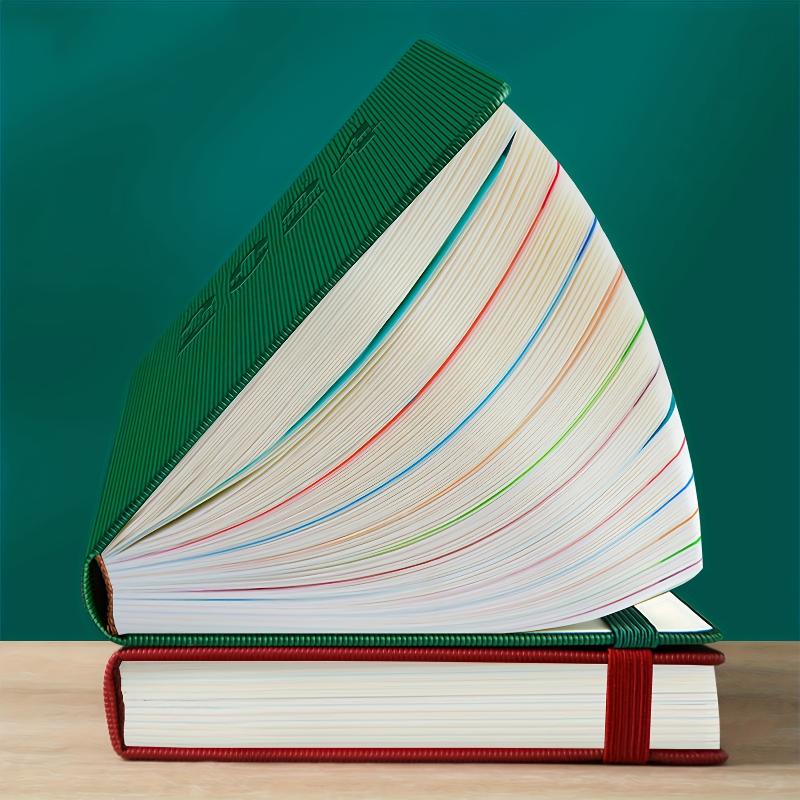 2026 Tages-Monatsplaner Mit Farbigen Monatsmarkierungen Hardcover Leder Tagesplaner 400 Seiten Datiert Für Tägliche Planung