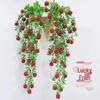 Luxury Floral Wall Decor: New Year Fortune Vine with Greenery and Artificial Flowers