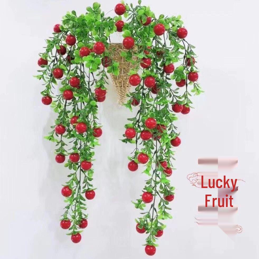 Luxury Floral Wall Decor: New Year Fortune Vine with Greenery and Artificial Flowers