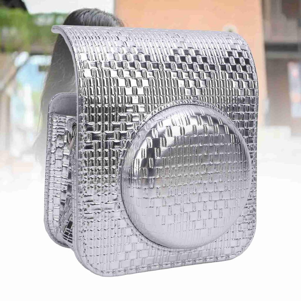 Instant Camera Carrying Case PU Protective Portable Instant Camera Storage Bag with Adjustable