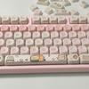 118 Tasten Pinkes Schwein Tastenkappen PBT Farbsublimation MOA Profil für Schalter Passend für 61/64/68/87/96/104/108 Tastatur Tastenkappen