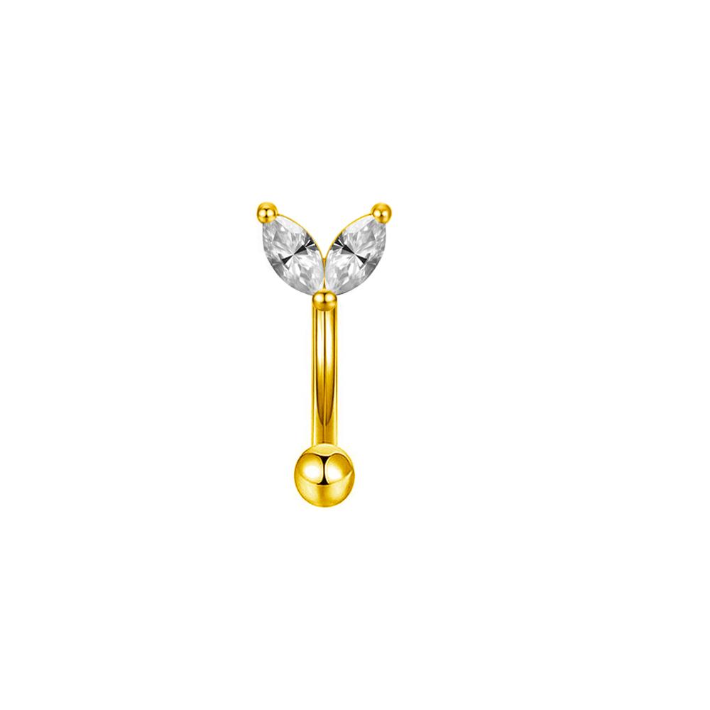 Rook piercing Butterfly Ear Cartilage Eyebrow Tragus Helix Piercing Stud Curved barbell Wholesale Body Jewelry
