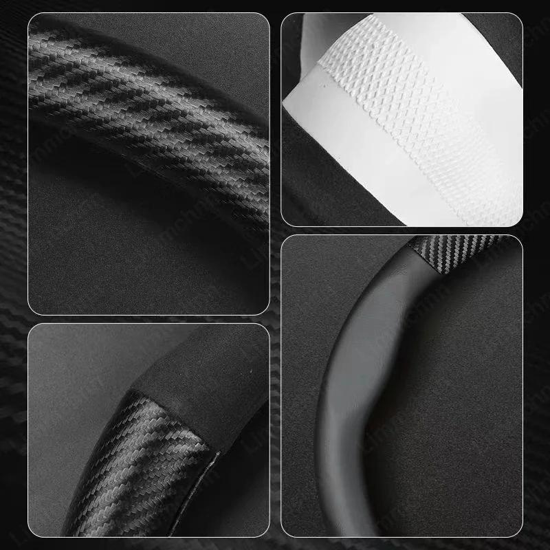 Car Steering Wheel Cover For Mini Cooper R50 R52 R53 R55 R56 F54 F55 F56 F60 R61 JCW