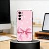 pink bows Phone Case For Samsung S25,S24,S21,S22,S23,S30,Ultra,S20,Plus,Fe,Soft Silicone Black Cover
