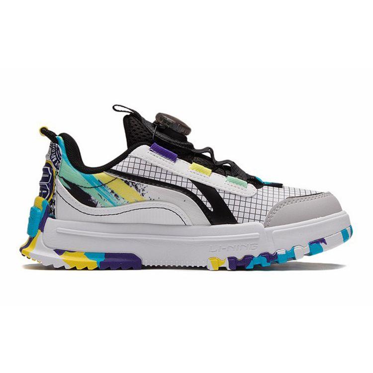 Li Ning Journey 2.0 Low Sports Casual Shoes Kids Sneakers White Black Camouflage YKCS108-13