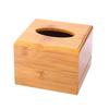 Rectangular Bamboo Tissue Organizer Box Utility Paper Container Large Capacity