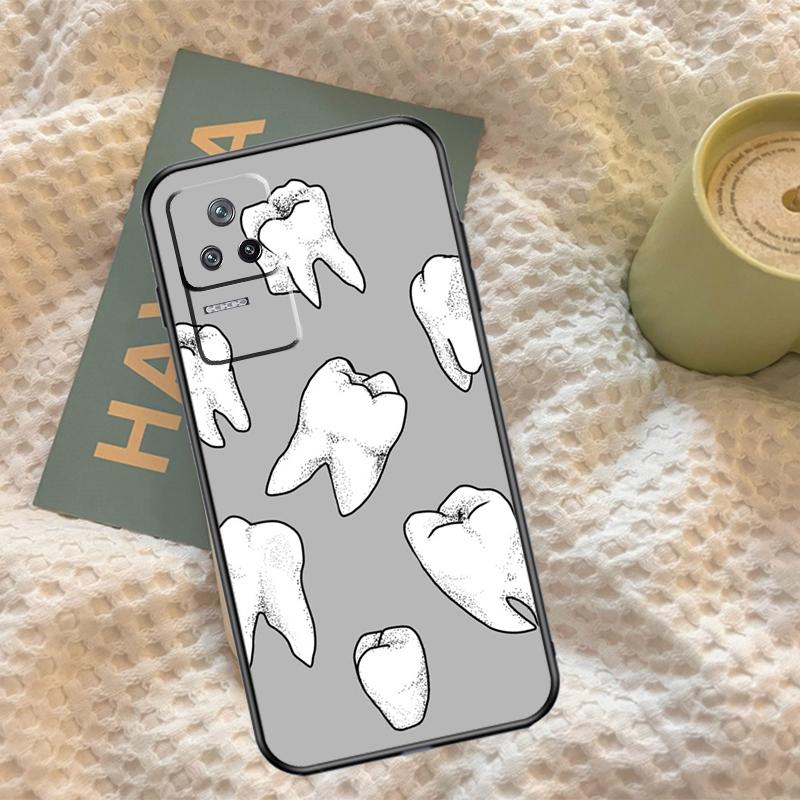 Dentist Tooth Pattern Case For Xiaomi 15 Ultra 13 14 11T 12T 13T 14T Pro POCO X7 Pro F5 F6 M6 X3 X5 X6 Pro Cover