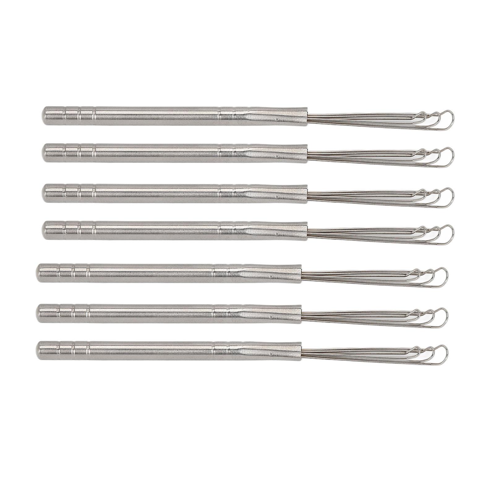 

7 шт. Нержавеющая сталь 3 кольца для чистки ушей эластичный 3 кольца для удаления ушной серы инструмент для взрослых