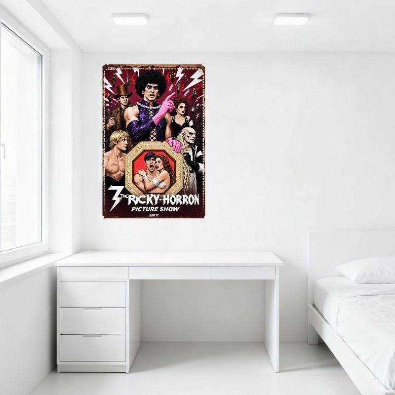 The Rocky Horror Picture Show Retro Metal Tin Sign Vintage Parody Horror Movie Poster Wall Decor for Home Bar Club Man Cave