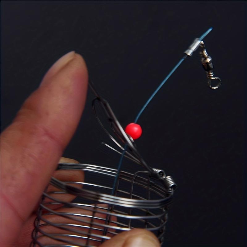 FTK Nesting Device, Nesting Cage, Bait Cage, Bait Cage, Stainless Steel Metal, Fishing Bait Cage, Fishing Gear Accessories