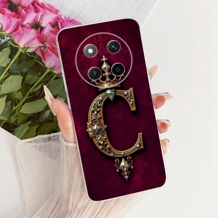 For Honor Magic 7 Lite 2025 Case BRP-NX1 Fashion Crown Letters Soft Silicone Phone Cover For Honor X9c Smart X 9c X9cSmart Shell