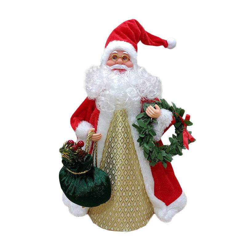 Christmas Santa Doll Decoration Multipurpose Party Favors Gifts Standing Figurines Sculptures for Bedroom Indoor Holiday Coffee Table Decoration