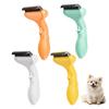 Pet Detangling Brush Stainless Steel Blades Dog Undercoat Rake Self-Cleaning Grooming Tool Pet Dematting Comb for Dogs And Cats