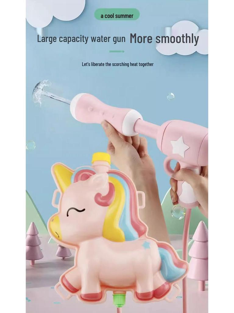 Portable Water Gun Backpack Toy for Kids Aged 3-6: Large Capacity for Water Play