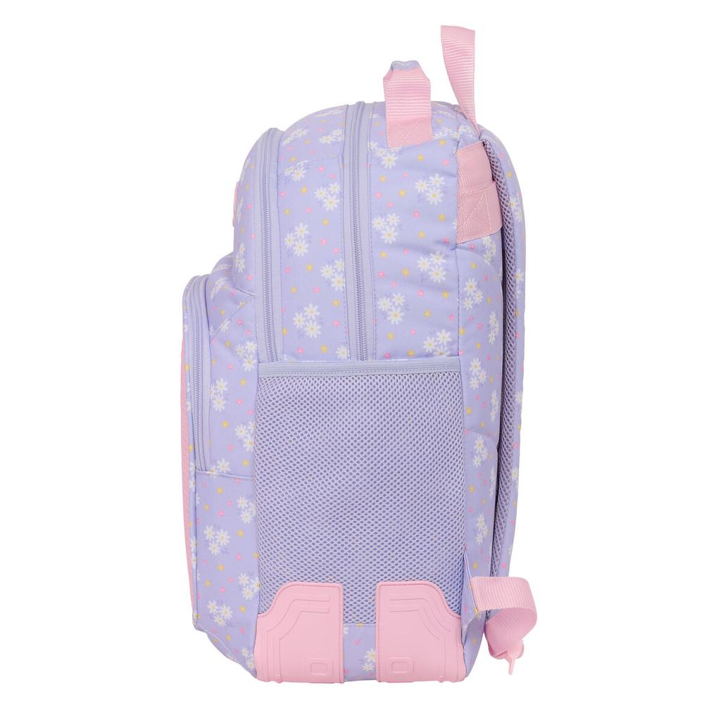 School Bag Safta Bouquet Pink Lilac 32 x 42 x 15 cm