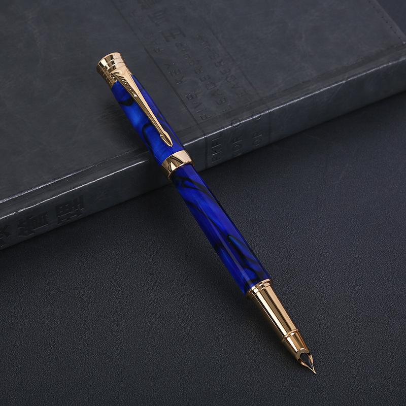 

Набор акриловых креативных подарочных ручек для делового подарка на день рождения, национальный праздник, ручка для подписи студентов темно-синий