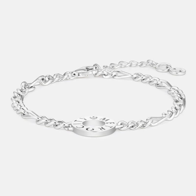 

METROCITY JEWELRY M Basic Sterling Silver White Bracelet A241SB9275WPA 18cm