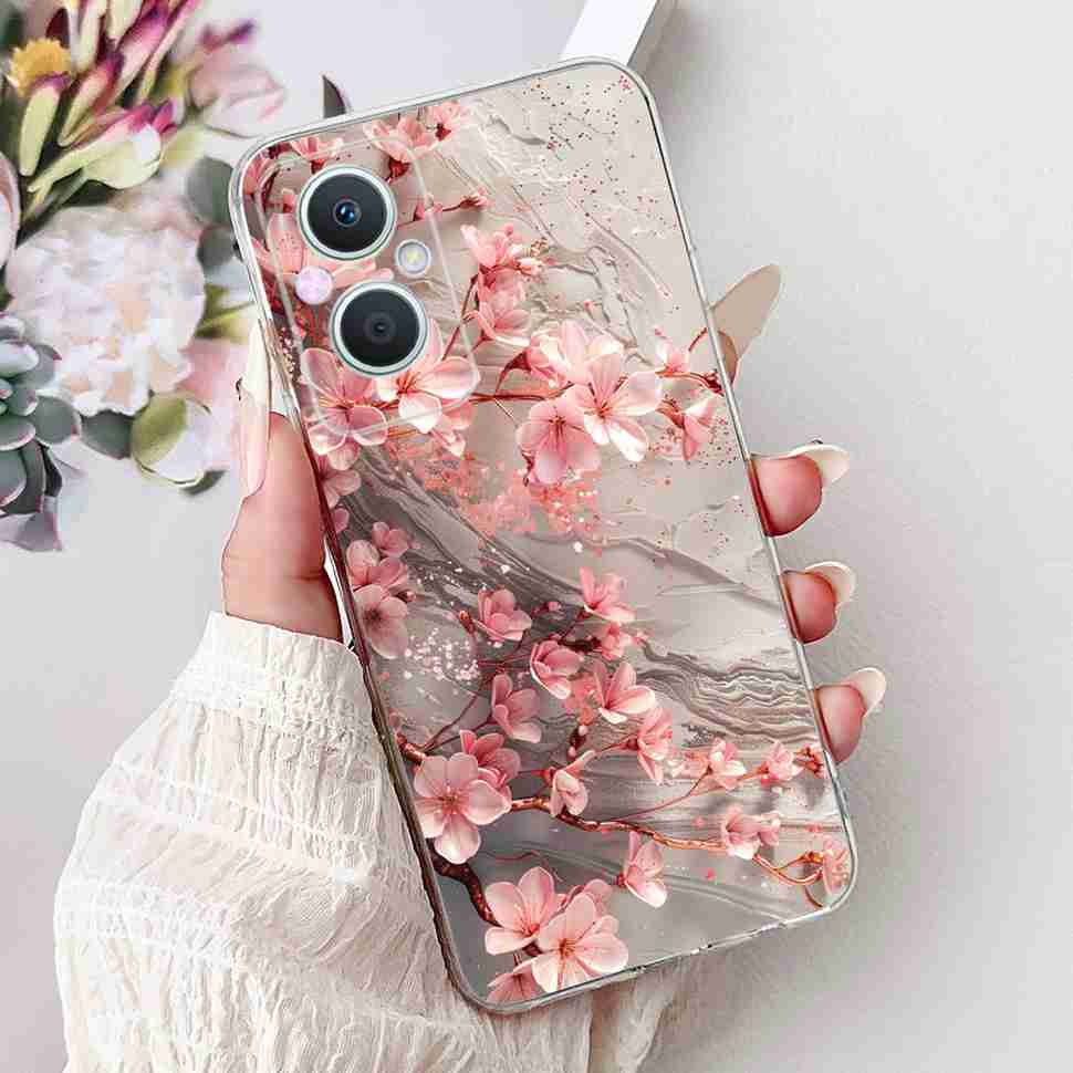 For Oppo A96 5G 6.43" PFUM10 Case PHA120 Luxurious Love Cute Cat TPU Soft Silicone Cover For Oppo Reno7 Z 5G CPH2343 Phone Shell