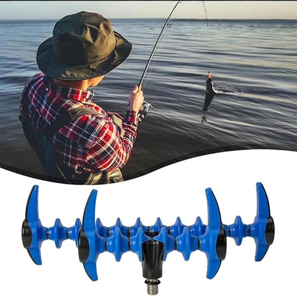 Fishing Rod Holder Screw-in Feeder Rod Rest Head Universal Fishing Pole Support Stand Bracket Bank Sea Fishing