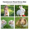 Rabbit Grass Chew Mat Small Animals Hamster Guinea Pig Cage Edible Rabbit Mats for Cages Bird Nests Bunny House Pad for Rabbits
