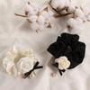 Temperament Women Girls Headwear Pearl Camellia Scrunchies Elastic Hair Rope Hair Circle Hair Bands