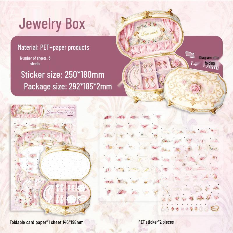 Dream Box Retro Journal DIY Puzzle Stickers - 4 Styles