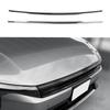 2PCS Carbon Fiber ABS Plastic Hood Grille Front Bumper Mesh Decorative StripTrim For Kia K4 2024-2026 Car Exterior AccessoriesGood Product