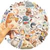 50/100PCS Cartoon Healing Animal Graffiti Stationery Notebook Stickers Decorative Guitar Luggage DIY Waterproof Stickers