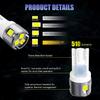 T10 LED Bulbs for Vehicle Map Light 168 194 175 W5W 6-SMD 3030 Chipsets 6000K Super White for License Plate Light Dome Door Courtesy Indicator Side
