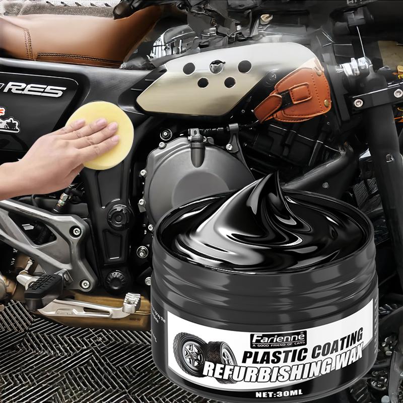 Car Plastic Restorer, Black Interior Trim Wax, Anti-Aging Refurbisher, Plastic Scratch Repair, Tire Shine, Leather Seat Care