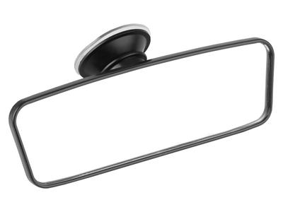Interior Rear View Mirror with Suction Cup 61x184 Mm, Black