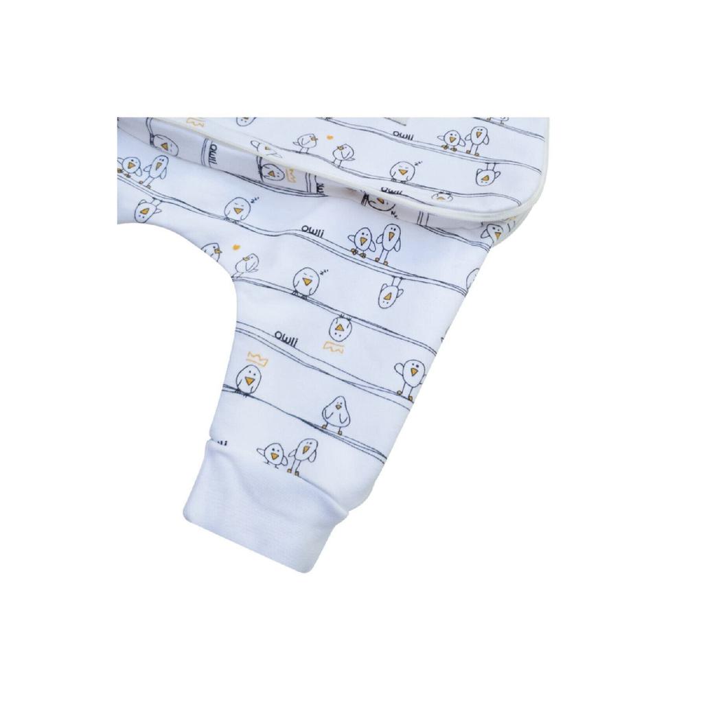Weißer Unisex-Schlafsack für Babys, 0,5 Tog, Early Birds