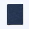 A5 Suede Sheepskin Notebook with Custom Gold & Silver Logo Hot Stamping for Business Meetings