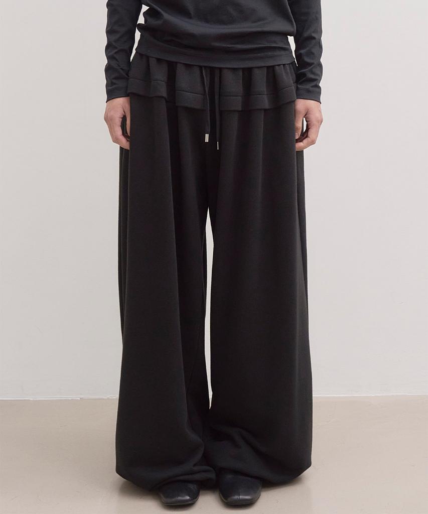 Wenio Layered Wide Sweatpants_2Color
