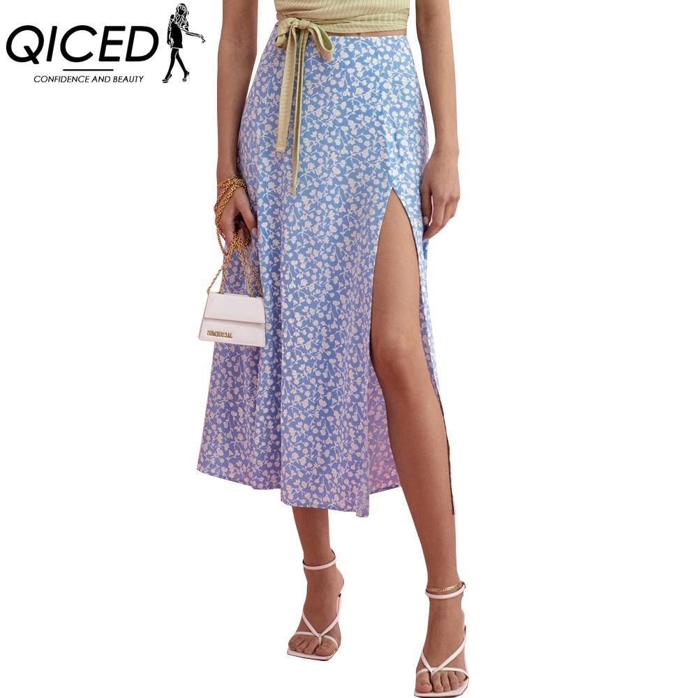 

QICED Женская Модная Повседневная Летняя Весенняя Юбка XL