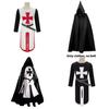 Knights Templar Costume For Stage Performance With Digital Print Cotton Blend For Adults