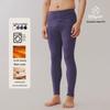 Men's Thick Fleece-Lined Warm Pants: Heat-Generating Acrylic and Cotton Base Layer for Autumn/Winter