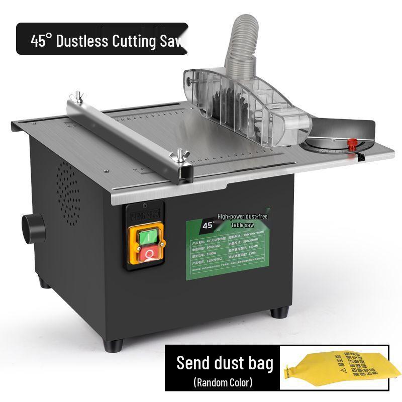 High-Power Mini Table Saw: Dust-Free, Multi-Functional Electric Panel & Wood Cutting Machine for Home Renovation.