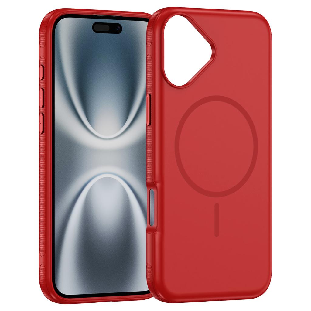 For iPhone 17 Case Compatible with MagSafe 2.8mm PC+2.2mm TPU Shockproof Hybrid Phone Cover