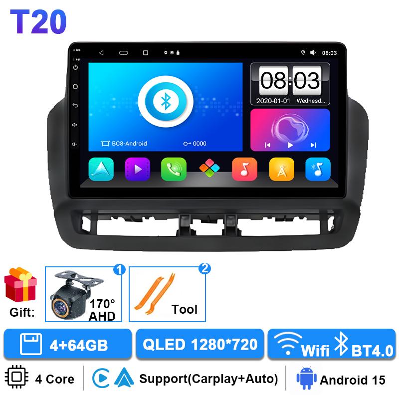 gjbn8 Car Radio For Seat Ibiza 2012 - 2015 2K QLED Android 16 Multimedia Video Player GPS 4G WIFI CarPlay Auto Wireless Stereo No 2Din