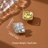 Fashionable Diamond Shaped Design Earrings with a Light Luxury Style and High-end Feel for Women
