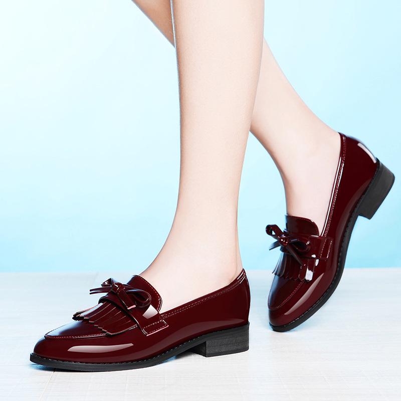 Mandaartins Women Tassel Bow Pointed Toe Black Oxford Shoes Flats Slip On Shoes Mandaartins Women Tassel Bow Pointed Toe Black Oxford Shoes Flats Slip On Shoes