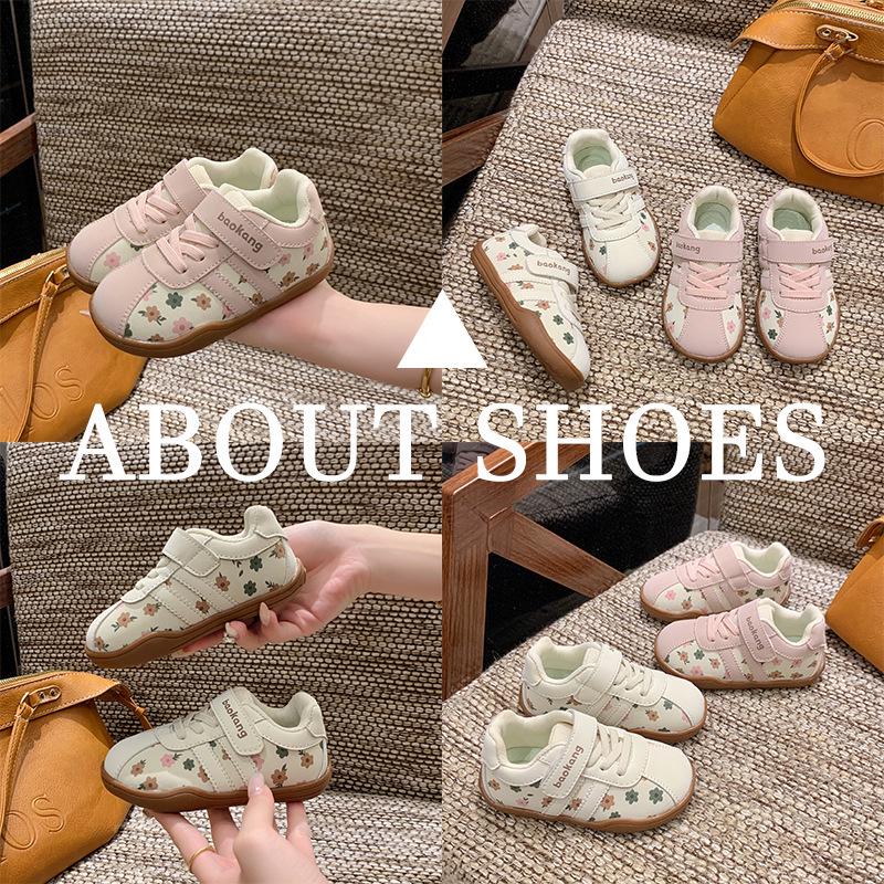 AGAN Girls' Non-Slip Soft Sole Toddler Board Shoes - 2025 Autumn Casual Sport Style