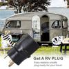 125V RV Power Cord Adapter 30A Male To 50A Female Connector Plug (AU Plug)  Accessories Car Battery Terminals