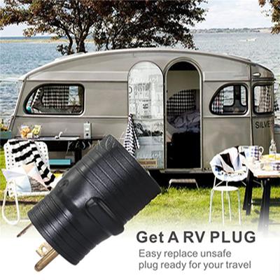 125V RV Netzkabel Adapter 30A Stecker auf 50A Buchse Stecker (AU Stecker)  Zubehör Autobatterieklemmen