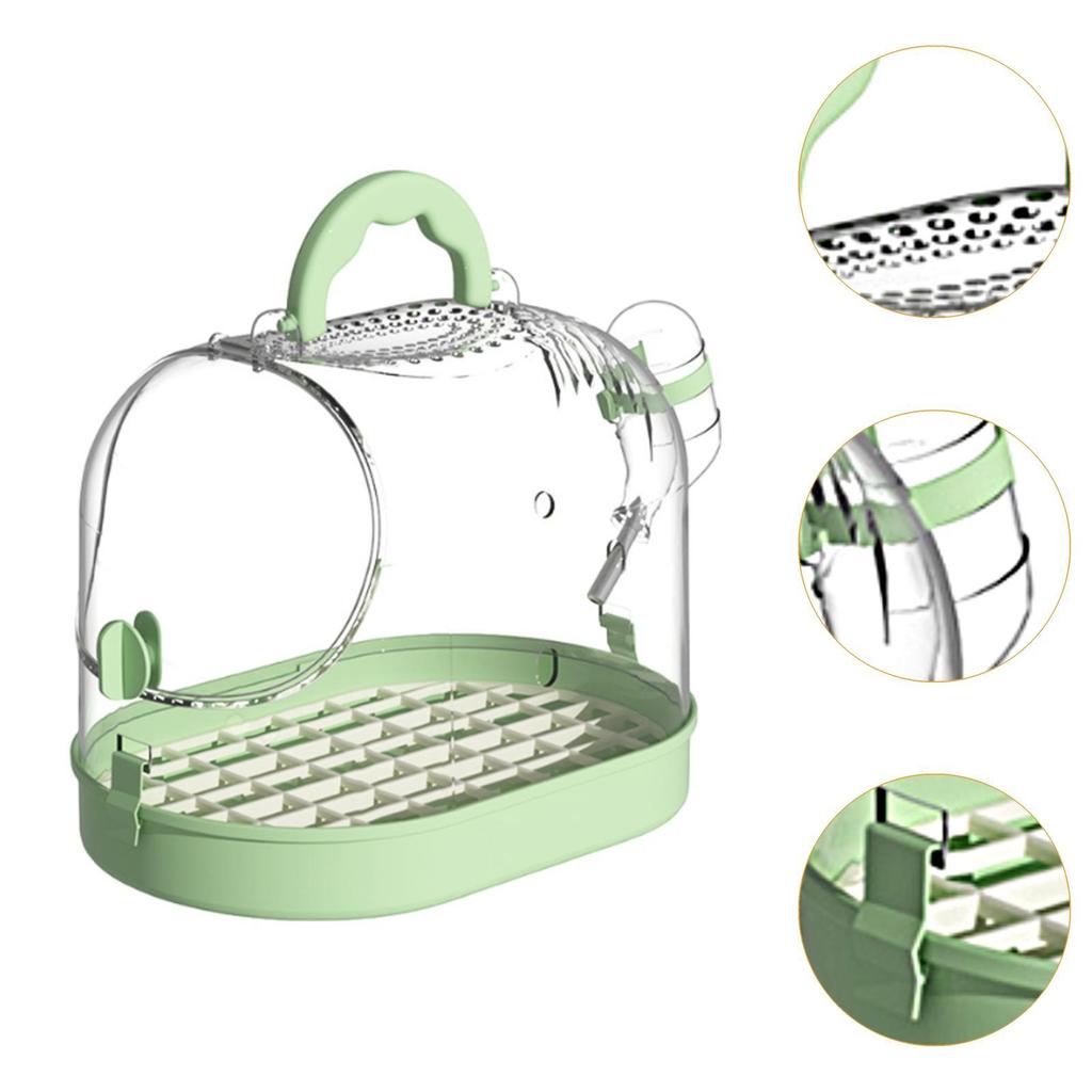 Travel Bird Cage Multipurpose Easy Carrying with Handle Visible Window Parrot