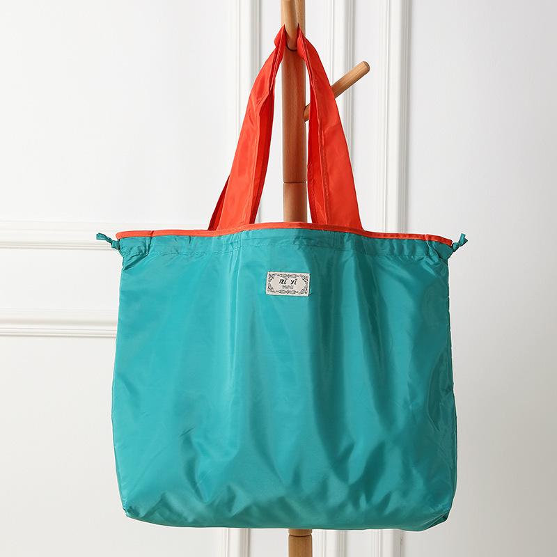 Storage Bag Household Large-capacity Large Drawstring Shopping Bag Foldable Portable Tote Bag Moisture-proof and Dust-proof Storage Bag
