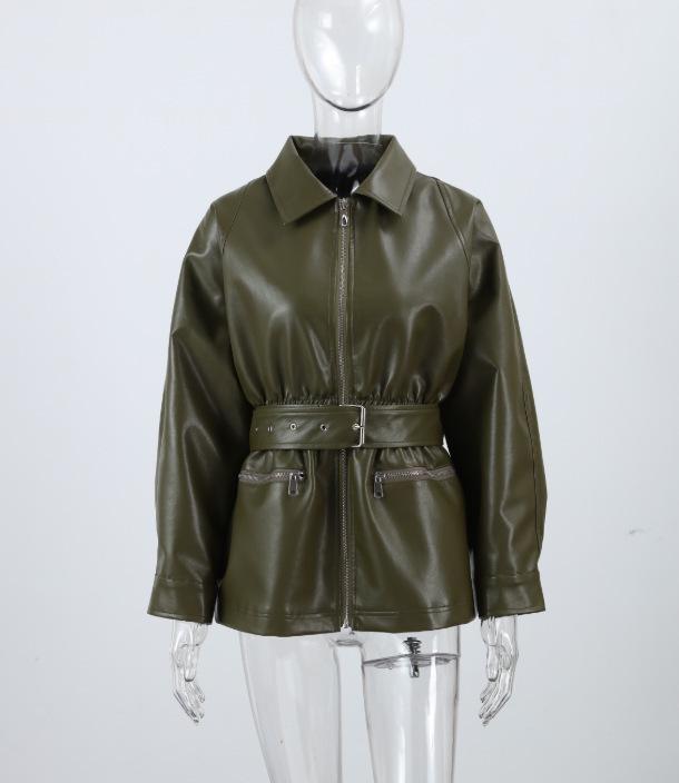 2026 A/W Women`s Motorcycle Style Leather