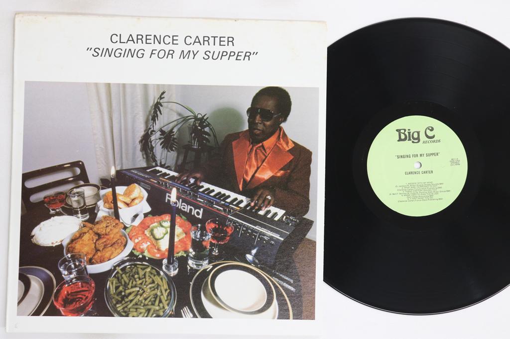 LP Record CLARENCE CARTER - Singing For My Supper BC114 BIG C 1984 US Soul/Funk Used