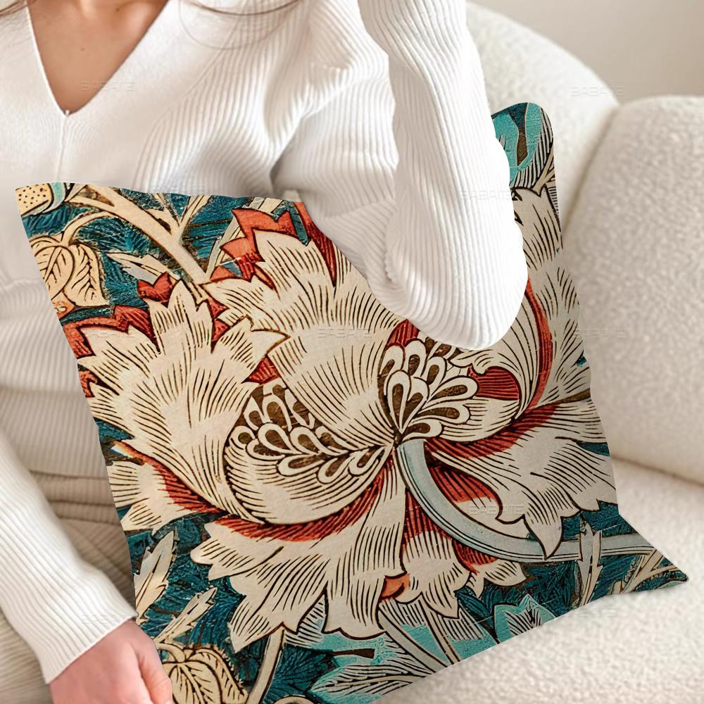 Neutral William Morris Pillow Anime Pillow Sofa Bed Head Pillow Cover Cushion Cover 45x45 Cm Fashion